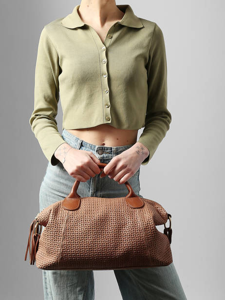 Handtas Beautiful Leder Milano Bruin beautiful BE25111 ander zicht 1