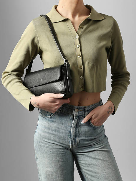Sac Porté épaule Caviar Leder Milano Zwart caviar CA25111 ander zicht 1