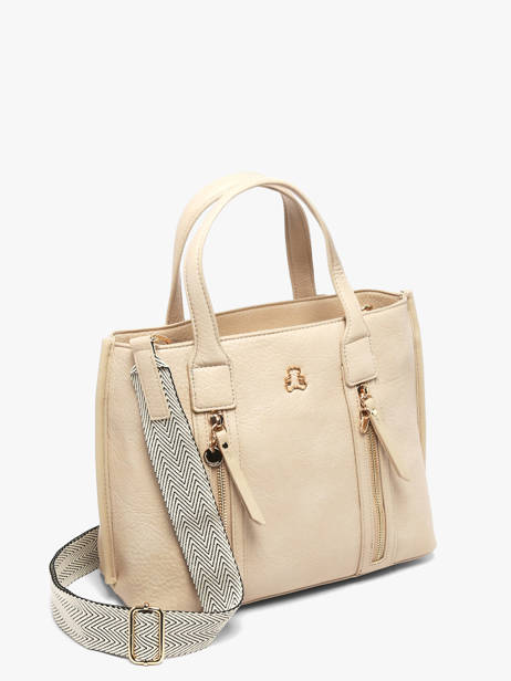 Handtas Zip Lulu castagnette Beige zip ALBERTO ander zicht 2