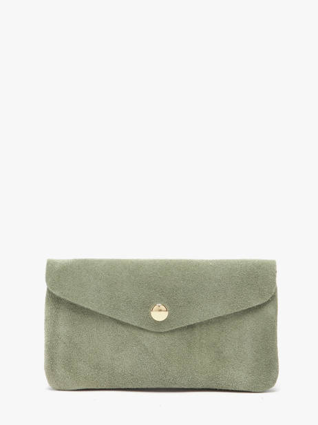 Portemonnee Velvet Leder Milano Groen velvet VE23113O