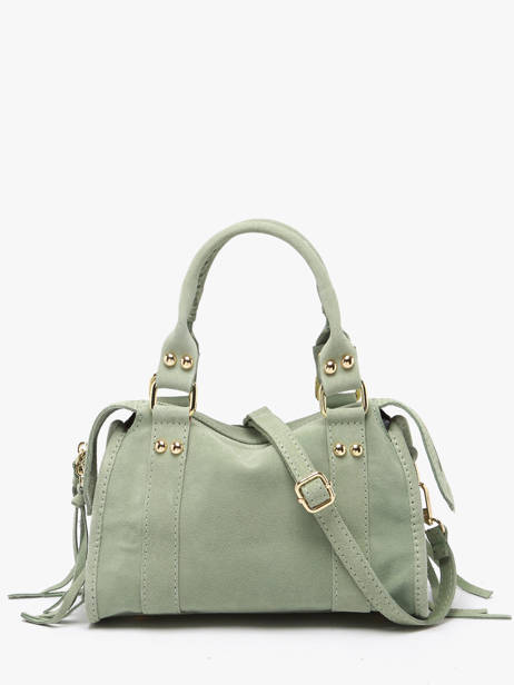 Cross Body Tas Velvet Leder Milano Groen velvet VE24093O ander zicht 4