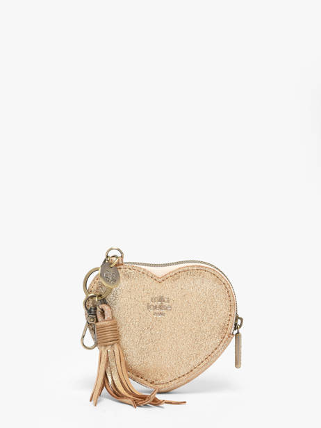 Portemonnee Vintage Leder Mila louise Beige vintage 16083X