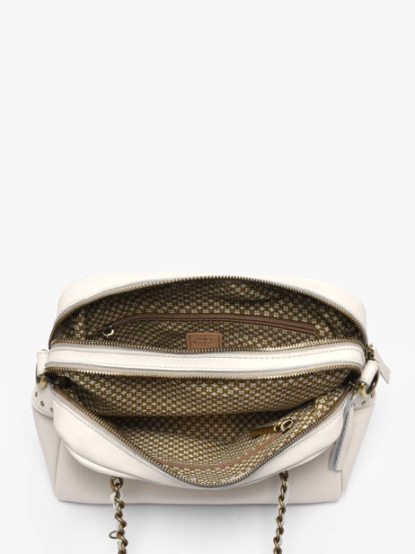 Schoudertas Vintage Leder Mila louise Wit vintage 3889C1 ander zicht 2