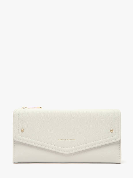 Portefeuille Saffiano David jones Wit saffiano P164