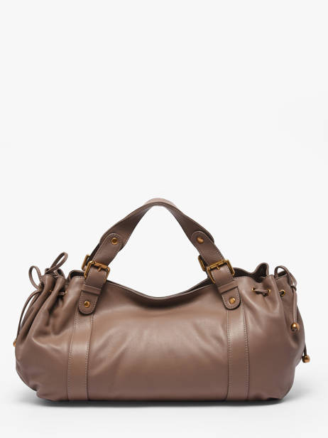 Schoudertas Icone Leder Gerard darel Bruin icone DDS01410 ander zicht 4