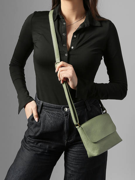 Cross Body Tas Soft Miniprix Groen soft MD1309 ander zicht 1