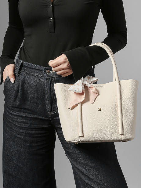 Handtas Grained Miniprix Beige grained A713 ander zicht 1