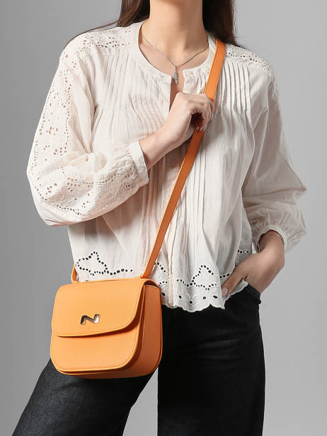 Cross Body Tas Penelope Leder Nathan baume Oranje odyssey 1 ander zicht 1