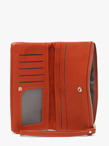 Portefeuille Soft David jones Oranje soft P159 ander zicht 1