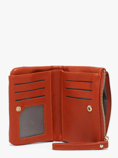 Portefeuille Soft David jones Oranje soft P158 ander zicht 1