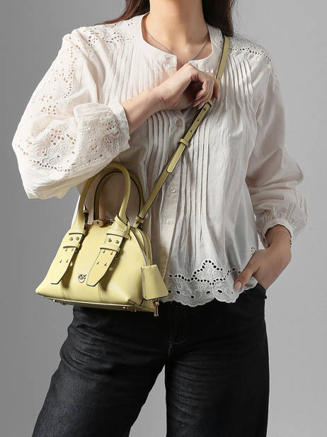 Cross Body Tas Love Bag Icon Leder Pinko Groen love bag icon 5333A0QO ander zicht 1