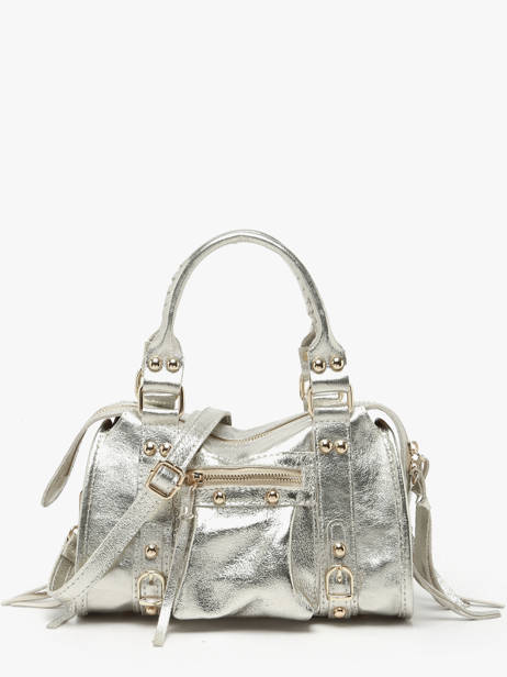 Cross Body Tas Nine Leder Milano Zilver nine NI24093O