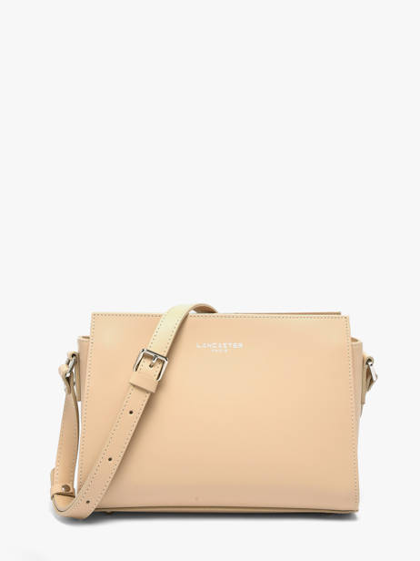 Cross Body Tas Smooth Leder Lancaster Beige smooth 437-02