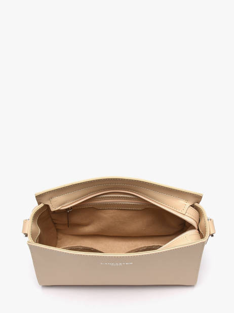 Cross Body Tas Smooth Leder Lancaster Beige smooth 437-02 ander zicht 3