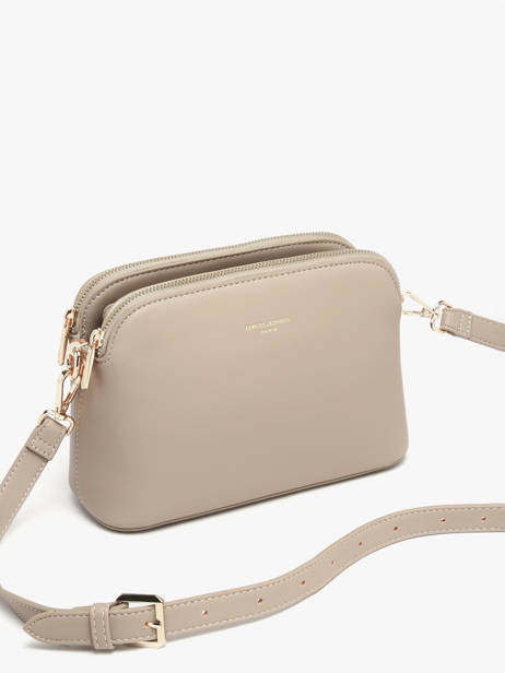 Cross Body Tas French Polyurethaan David jones Bruin french CM7342 ander zicht 2