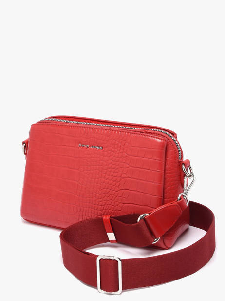 Cross Body Tas South Africa Polyurethaan David jones Rood south africa CM8312 ander zicht 1