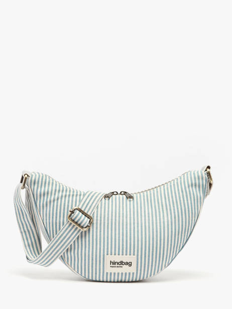 Cross Body Tas Rayures Katoen Hindbag Blauw rayures RA