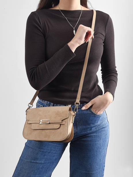 Cross Body Tas Buckle Lulu castagnette Beige buckle D ander zicht 1