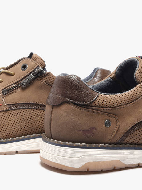 Stadsschoenen Mustang Beige men M0031002 ander zicht 2