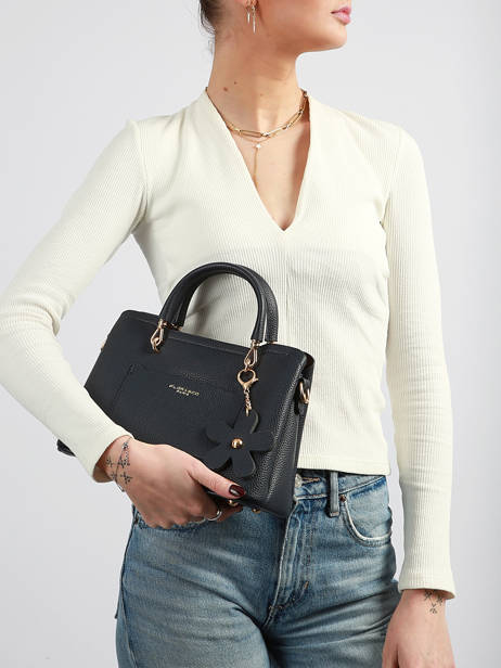 Cross Body Tas Grained Miniprix Blauw grained H6931 ander zicht 1
