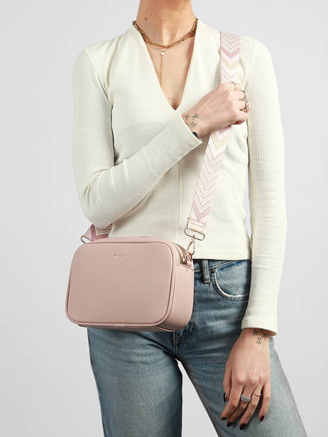 Cross Body Tas Grained Miniprix Roze grained F6967OR ander zicht 1