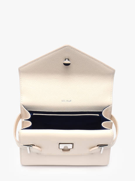 Cross Body Tas S Emily Grainé Leder Le tanneur Wit emily TEMI1006 ander zicht 3