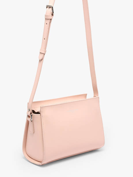 Cross Body Tas Smooth Leder Lancaster Roze smooth 437-02 ander zicht 2