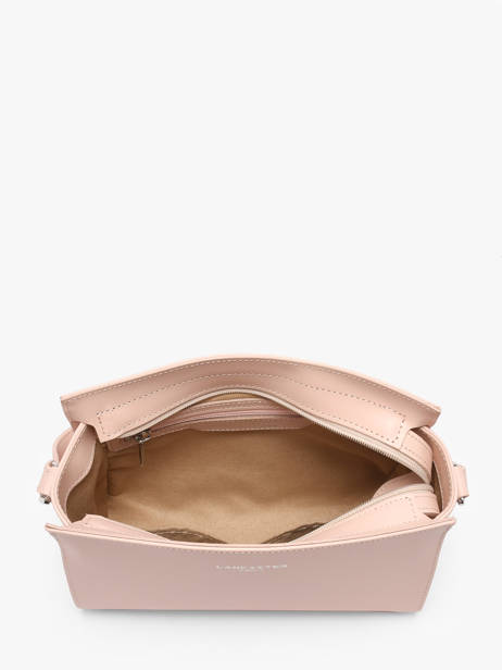 Cross Body Tas Smooth Leder Lancaster Roze smooth 437-02 ander zicht 3