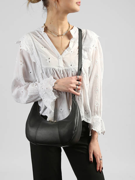 Cross Body Tas Juliette Leder Le tanneur Zwart juliette TJET1402 ander zicht 1