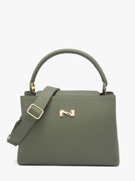 Handtas Magnolia Leder Nathan baume Groen eden 3