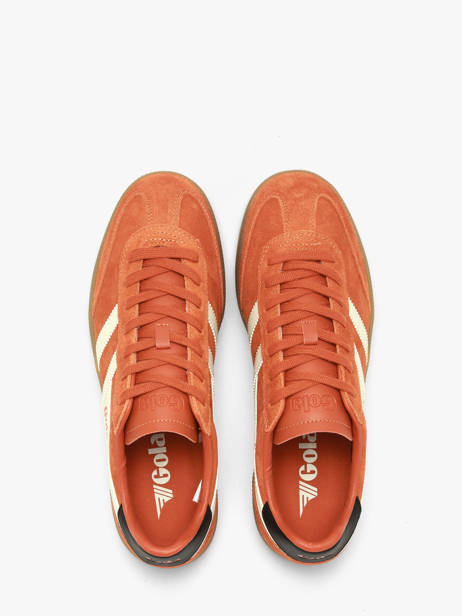 Sneakers Uit Leder Gola Oranje men CMB735UH ander zicht 4