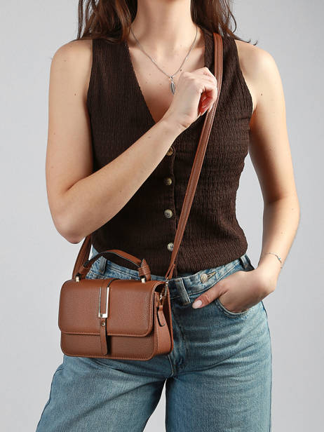 Cross Body Tas Grained Miniprix Bruin grained 1036 ander zicht 1