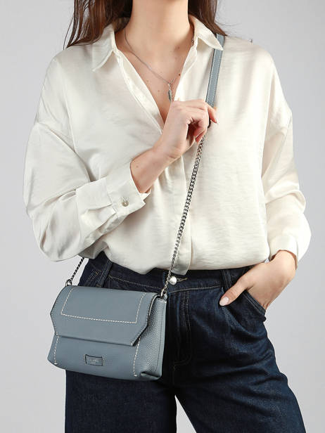 Cross Body Tas Ninon Soft Leder Lancel Blauw ninon A14030 ander zicht 1