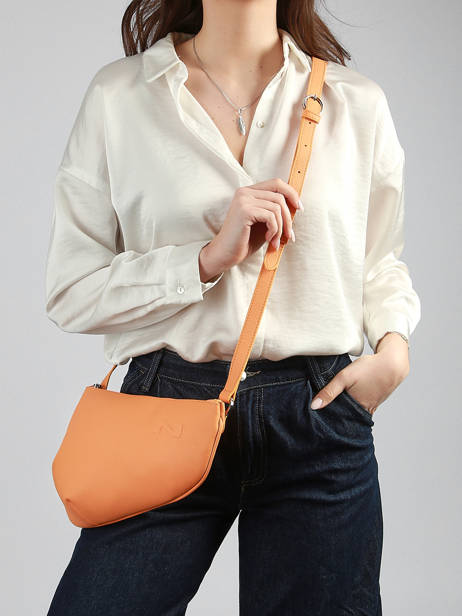 Cross Body Tas Large City Perle Leder Nathan baume Oranje n city 1 ander zicht 1