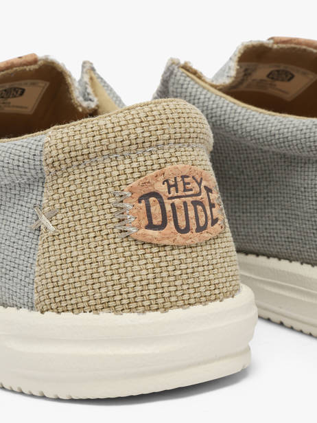 Mocassins Wally Braided Hey dude Blauw men 40003 ander zicht 3