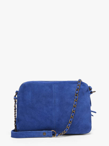 Cross Body Tas Naina Leder Pieces Blauw naina 17100639 ander zicht 4