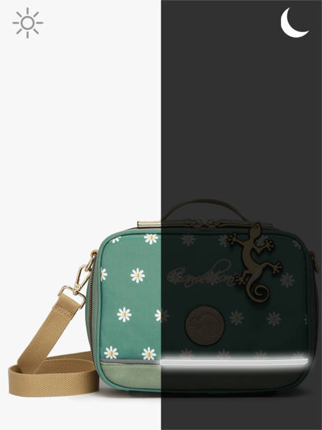 Lunchtas 1 Compartiment Cameleon Groen vintage fantasy PBVGBL24 ander zicht 5