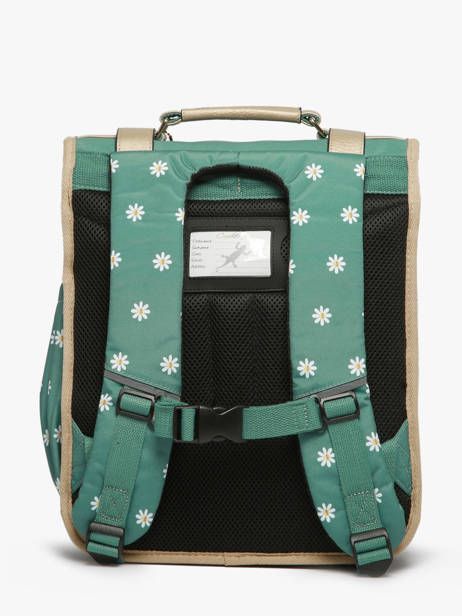 Rugzak 3 Compartimenten Cameleon Groen vintage fantasy PBVGSD39 ander zicht 4