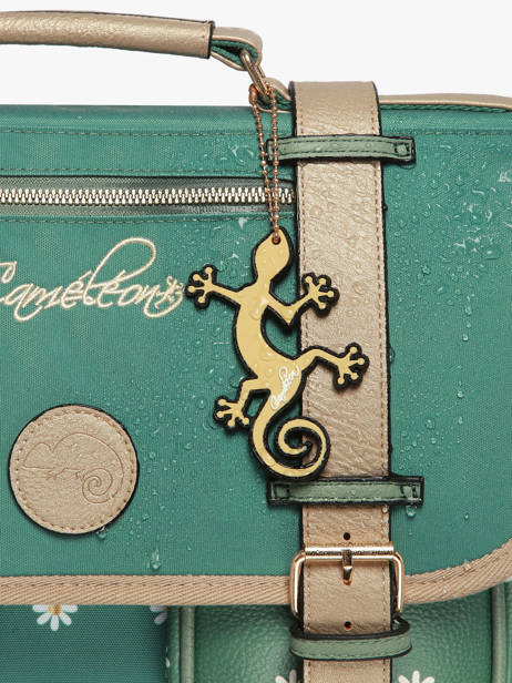 Rugzak 3 Compartimenten Cameleon Groen vintage fantasy PBVGSD39 ander zicht 6
