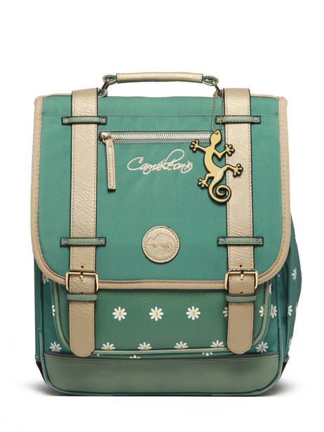 Rugzak 3 Compartimenten Cameleon Groen vintage fantasy PBVGSD39 ander zicht 7