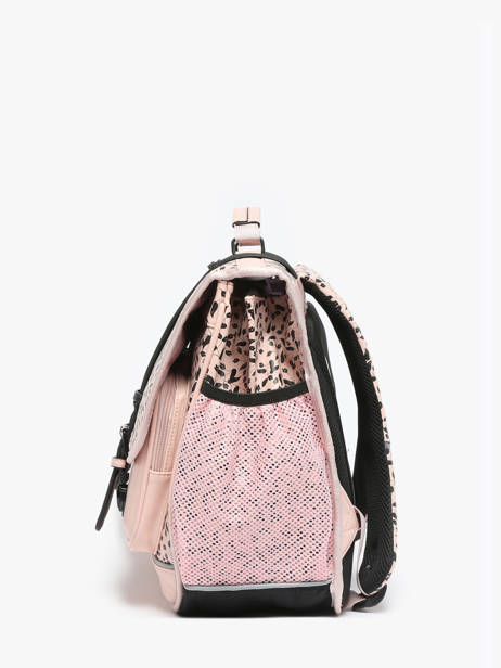Boekentas 2 Compartimenten Cameleon Roze vintage north PBVWCA38 ander zicht 2