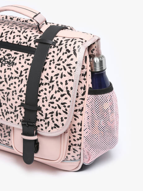 Boekentas 2 Compartimenten Cameleon Roze vintage north PBVWCA38 ander zicht 5