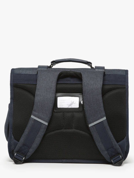 Boekentas 2 Compartimenten Cameleon Blauw vintage urban PBVBCA38 ander zicht 4