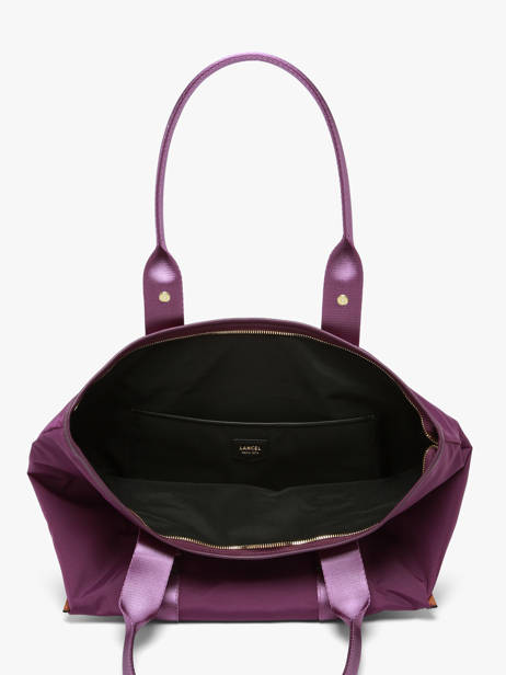 Schoudertas M Mistral Rollable Nylon En Leder Lancel Violet mistral A13995 ander zicht 4