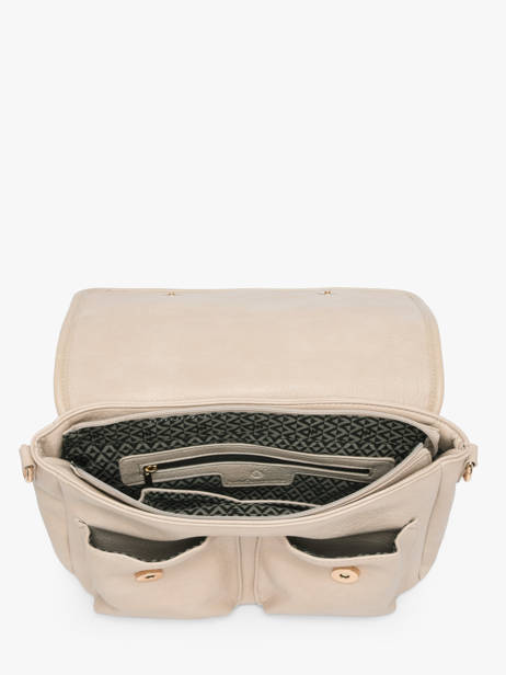 Cross Body Tas Zip Lulu castagnette Beige zip ALENA ander zicht 3