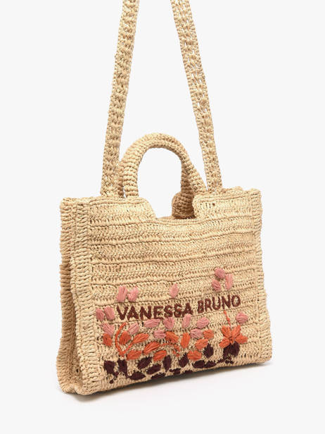 Handtas Cabas Raphia Raphia Vanessa bruno Beige cabas raphia 24V40884 ander zicht 2