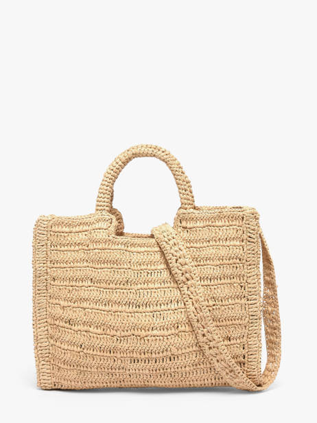 Handtas Cabas Raphia Raphia Vanessa bruno Beige cabas raphia 24V40884 ander zicht 5