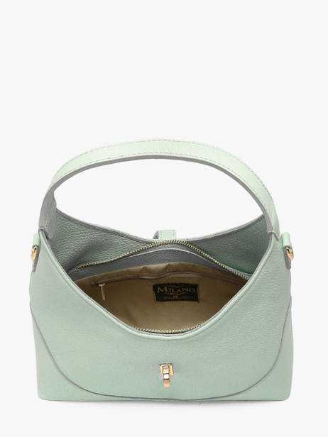 Cross Body Tas Caviar Leder Milano Groen caviar CA26022 ander zicht 3