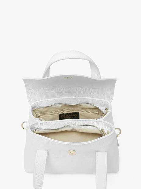 Handtassen Caviar Leder Milano Wit caviar CA26021 ander zicht 3