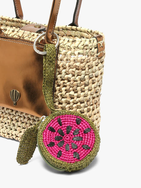 Tasjuweeltje Summer Fruit Raffia Le voyage en panier Roze l'atelier du crochet AM830 ander zicht 2